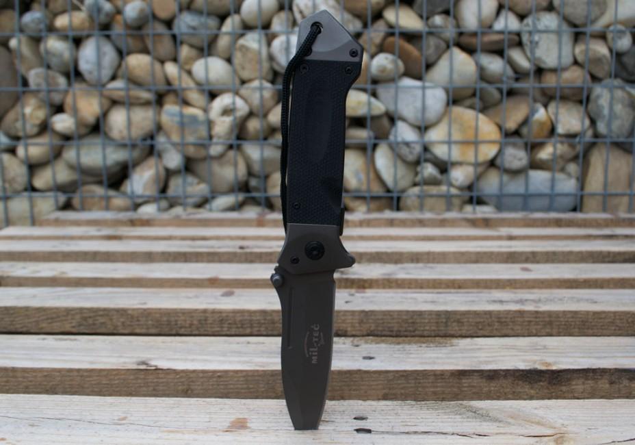 Mil-Tec DA35 coltello pieghevole 22cm, nero