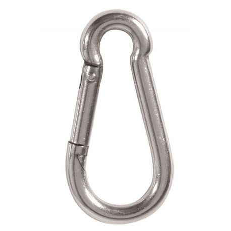 Mil-Tec Moschettone in acciaio inox, 6 cm