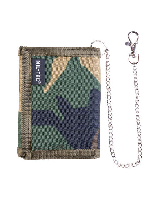 Mil-Tec Portafoglio con catena, legno
