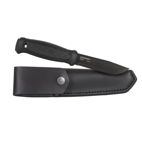 Morakniv Garberg coltello da esterno con fodero in pelle, nero