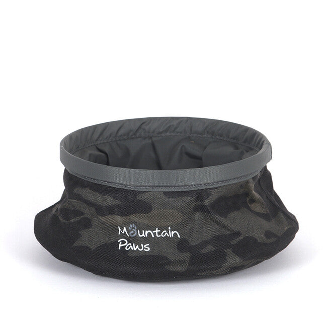 Mountain Paws Ciotola da viaggio per cani, mimetica