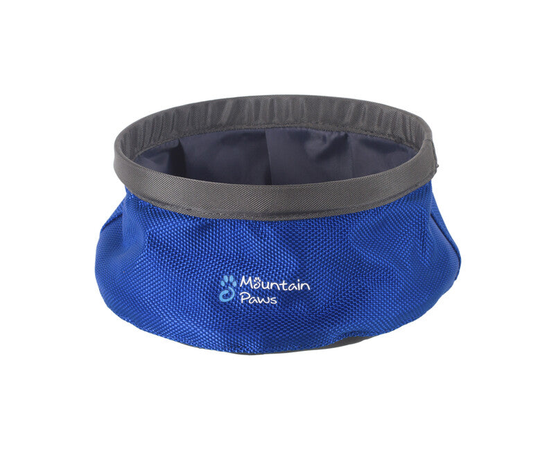 Mountain Paws Ciotola per cani pieghevole S, blu