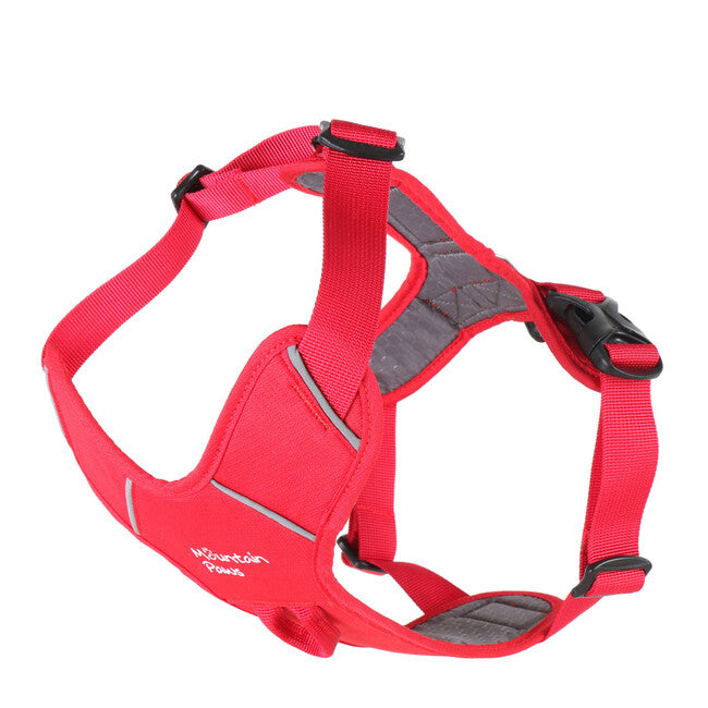 Mountain Paws Pettorina imbottita per cani Pettorina per cani extra large, rossa