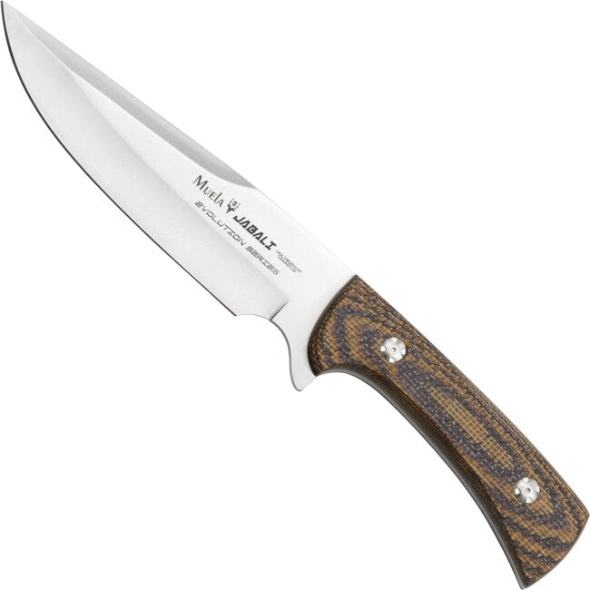 Muela Jabali Micarta coltello a lama fissa, senape