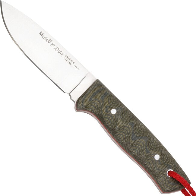 Muela Kodiak canvas micarta con lama fissa