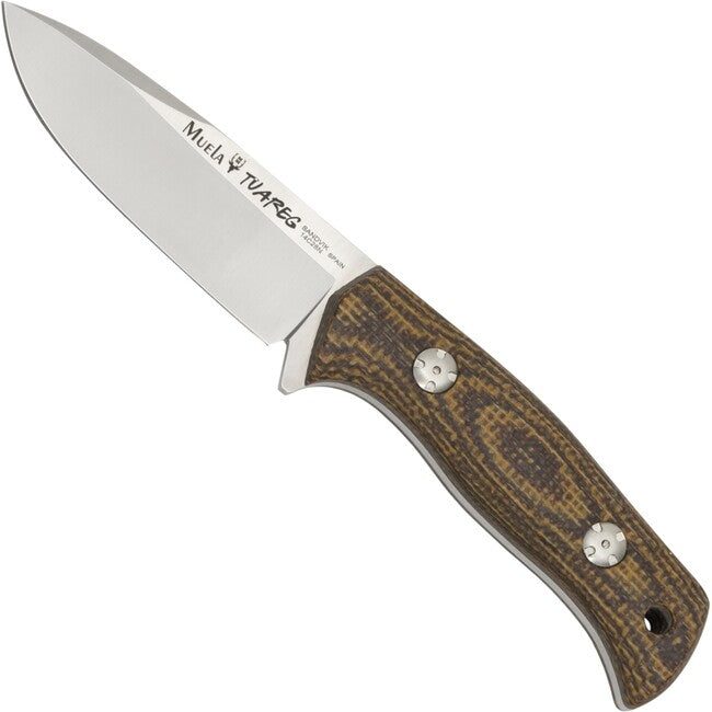 Muela Tuareg Micarta coltello a lama fissa, braun