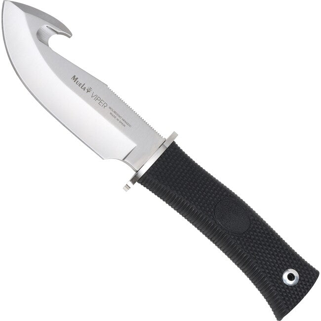 Muela Viper coltello a lama fissa, nero e acciaio