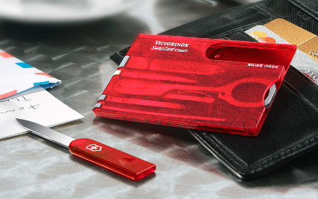 Victorinox SwissCard carta multifunzione 10v1, rossa