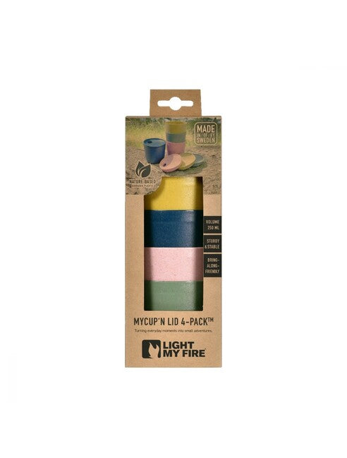 Light My Fire MyCup'n Lid tazza corta, marrone-bianco
