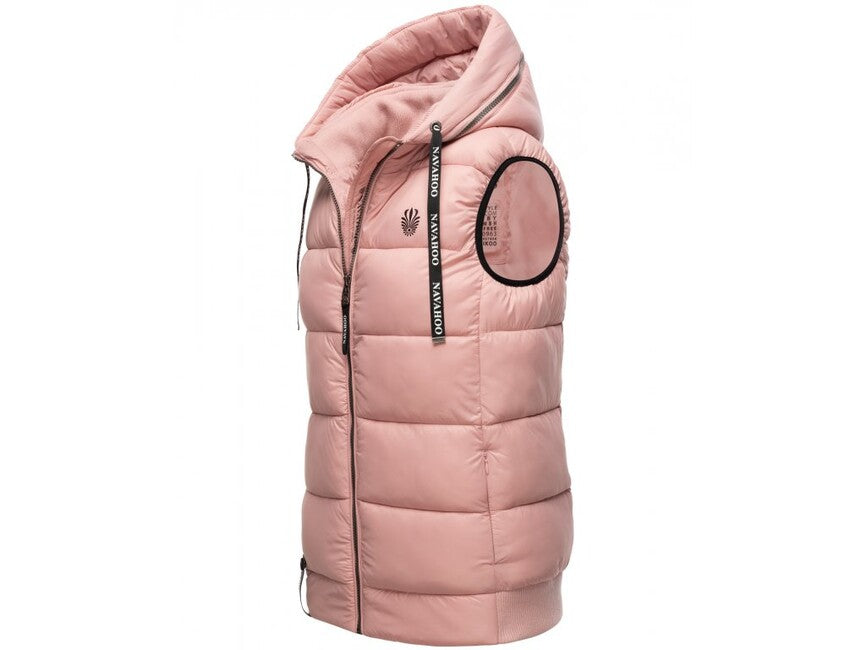 Navahoo KASSIDY gilet con cappuccio da donna, rosa cipria