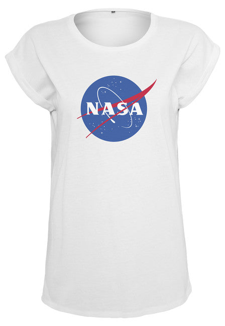 NASA Maglietta da donna Insignia, bianco