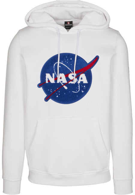 NASA Southpole Insignia Logo felpa con cappuccio, bianca
