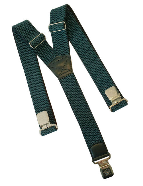 O&T Bretelle con clip per pantaloni Natur, verdi acqua