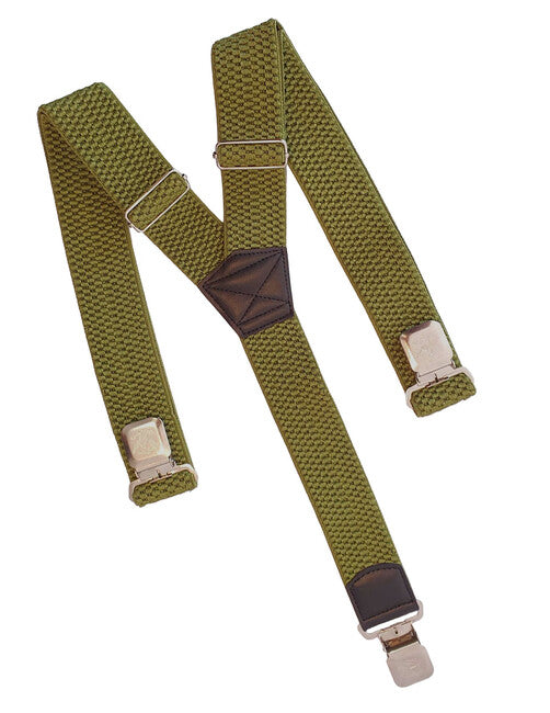 O&T Bretelle Natur con clip per pantaloni, verde chiaro