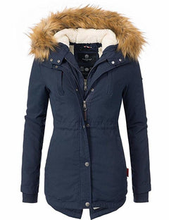 Marikoo Akira giacca invernale con cappuccio da donna, blu scuro