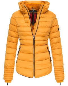 Marikoo Amber giacca invernale con cappuccio da donna, giallo
