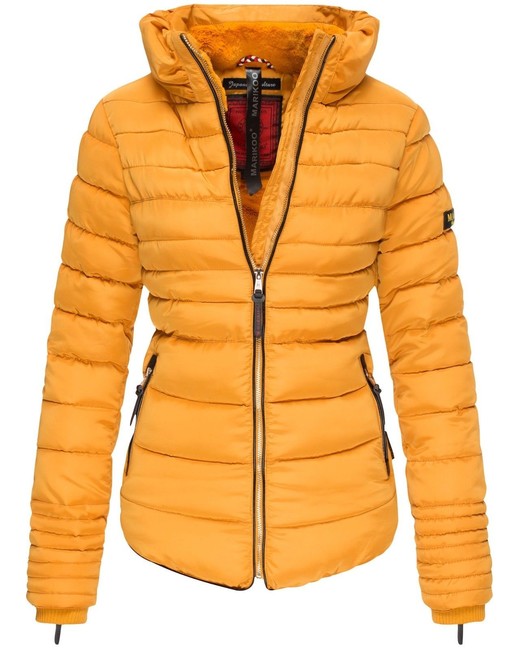 Marikoo Amber giacca invernale da donna con cappuccio, gialla