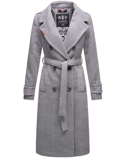 Navahoo Arnaa cappotto lungo invernale da donna, grigio