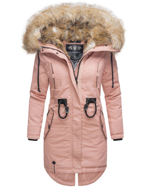 Navahoo Bombii giacca invernale da donna con pelliccia, rosa