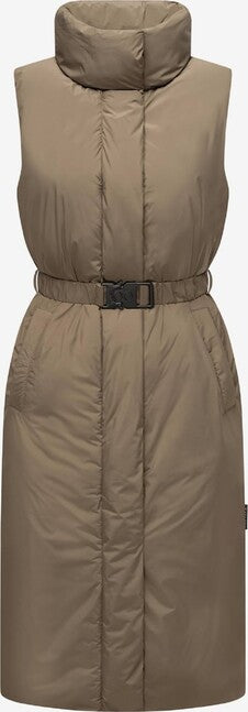 Navahoo Abendlied gilet lungo da donna, marrone pietra