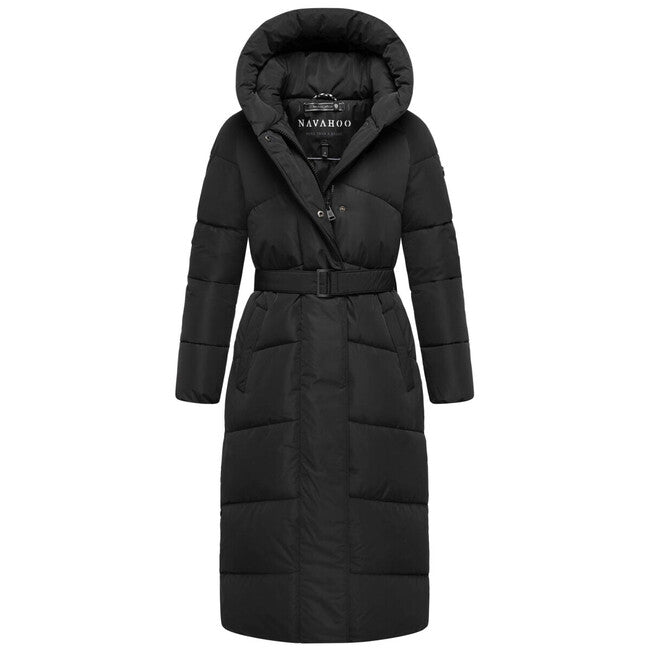 Navahoo EISBLICK giacca invernale lunga da donna, nera