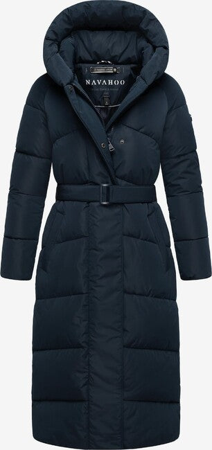 Navahoo Eisblick giacca invernale lunga da donna, blu navy