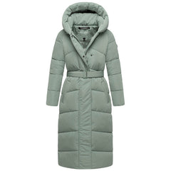 Navahoo EISBLICK ženska dolga zimska jakna, smokey mint
