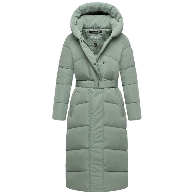 Navahoo EISBLICK giacca invernale lunga da donna, menta fumosa