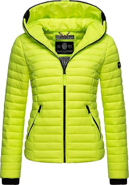 Navahoo Kimuk giacca transitoria da donna, verde neon