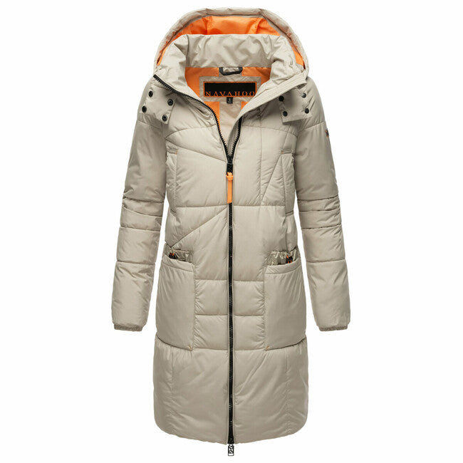 Navahoo Bliblablubb giacca invernale da donna con cappuccio, pebble grey