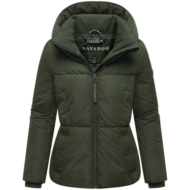 Navahoo Flüsterfee 14 giacca invernale da donna, dark olive