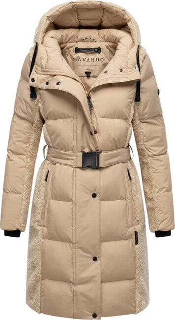 Navahoo Funkelteddy14 giacca invernale da donna, beige