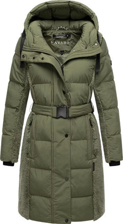 Navahoo Funkelteddy14 giacca invernale da donna, olive leaf