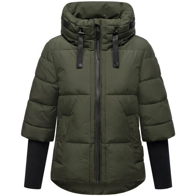Navahoo Lotusherz XIV giacca invernale da donna, verde oliva scuro