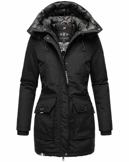 Navahoo Blizzardstorm giacca invernale da donna con cappuccio, nera