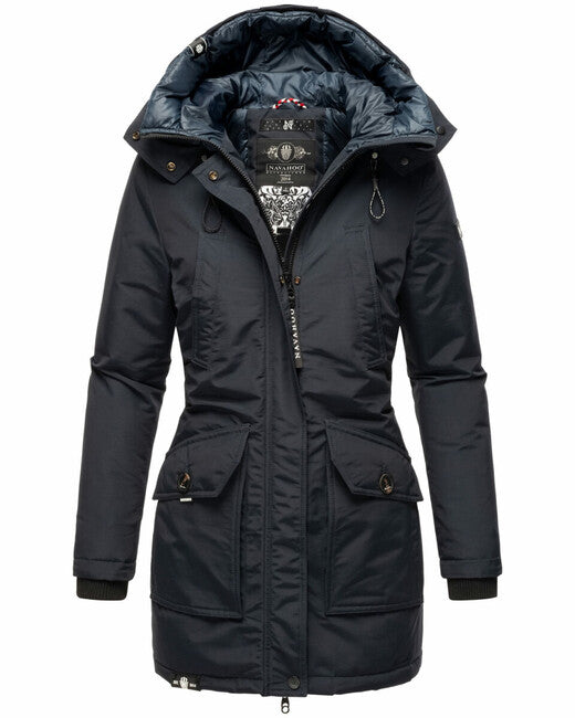 Navahoo Blizzardstorm giacca invernale da donna con cappuccio, blu navy