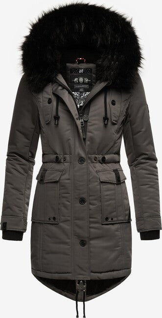 Navahoo Luluna Princess giacca invernale da donna con cappuccio, grigio scuro