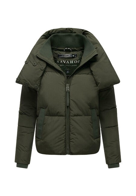 Navahoo Traumelfe 14 giacca invernale da donna, verde oliva scuro
