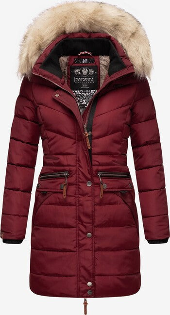 Navahoo Paula parka invernale da donna con cappuccio, bordeaux