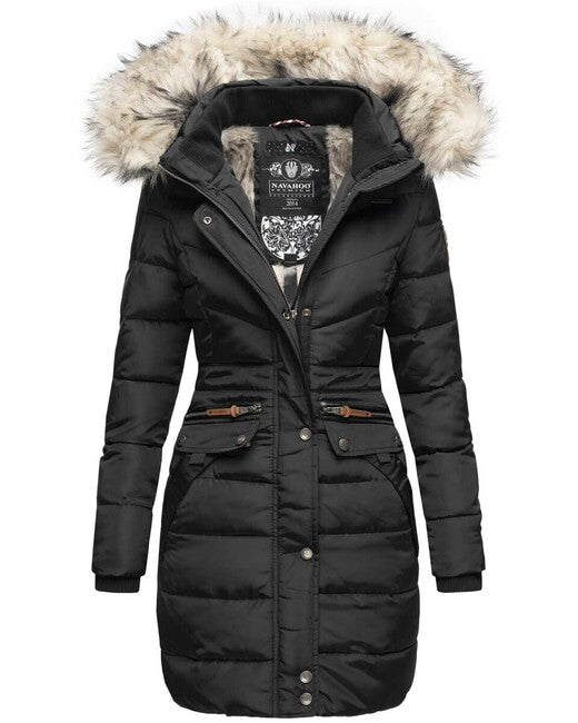 Navahoo Paula parka invernale da donna con cappuccio, nero