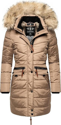 Navahoo Paula parka invernale con cappuccio da donna, Taupe grey