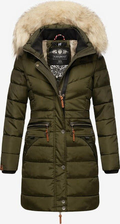 Navahoo Paula parka invernale con cappuccio da donna, oliva scuro