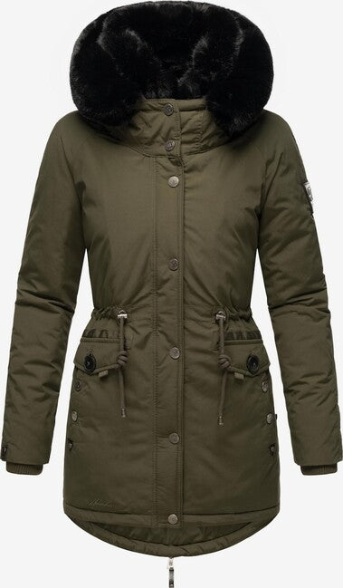 Navahoo Sweety Deluxe parka invernale da donna, oliva scura