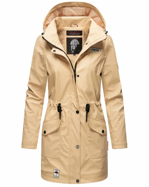 Navahoo Deike giacca invernale da donna con cappuccio, beige