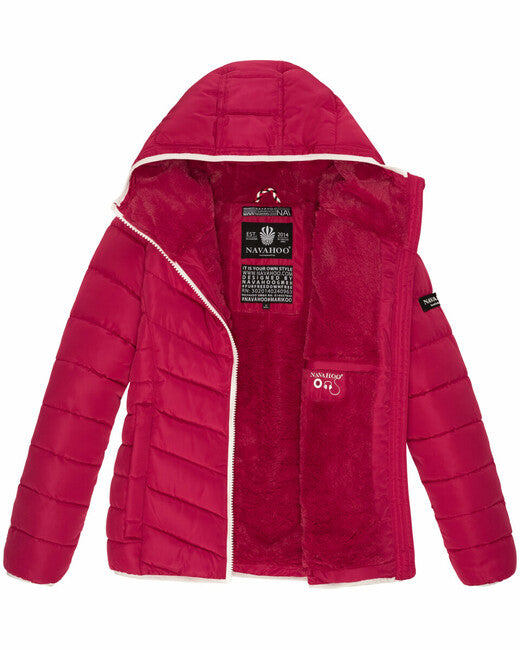 Navahoo ELVA giacca invernale da donna con cappuccio, fucsia