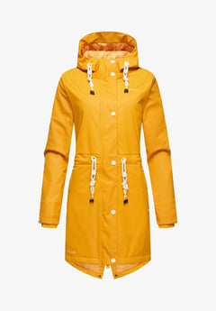 Navahoo FLOWER OF OCEAN giacca impermeabile da donna, Amber yellow