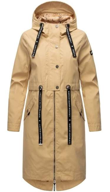 Navahoo Josinaa giacca transitoria da donna con cappuccio, beige