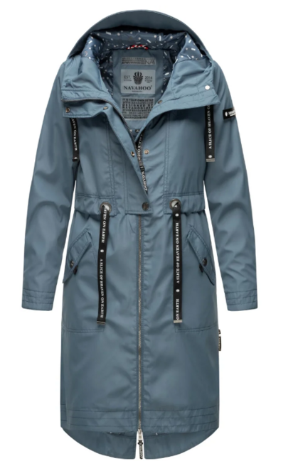 Navahoo Josinaa giacca transitoria da donna con cappuccio, blu