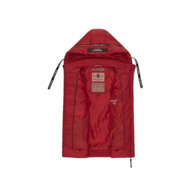 Navahoo Kassidy gilet con cappuccio da donna, rosso sangue