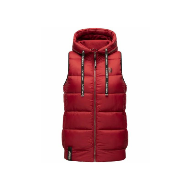 Navahoo Kassidy gilet con cappuccio da donna, rosso sangue